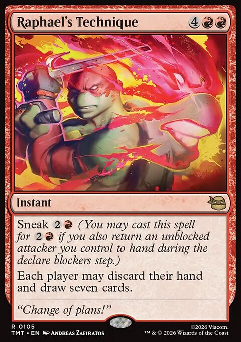 Raphael's Technique, Teenage Mutant Ninja Turtles #105, Magic: The Gathering card