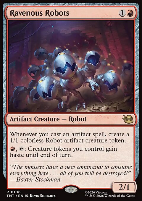 Ravenous Robots, Teenage Mutant Ninja Turtles #106, Magic: The Gathering card