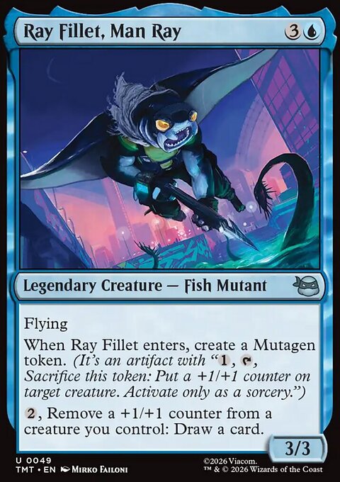 Ray Fillet, Man Ray, Teenage Mutant Ninja Turtles #49, Magic: The Gathering card