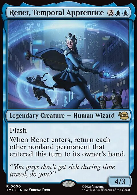 Renet, Temporal Apprentice, Teenage Mutant Ninja Turtles #50, Magic: The Gathering card