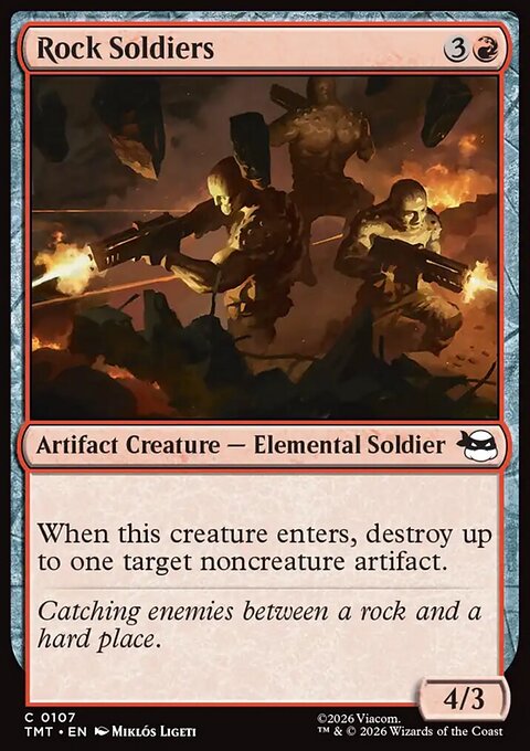 Rock Soldiers, Teenage Mutant Ninja Turtles #107, Magic: The Gathering card