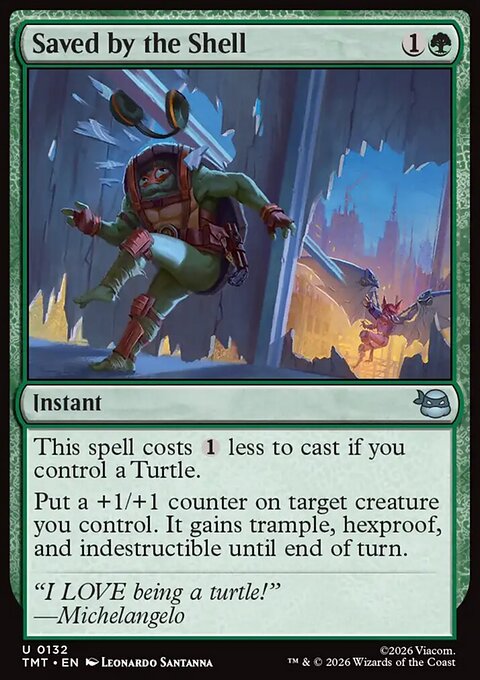 Saved by the Shell, Teenage Mutant Ninja Turtles #132, Magic: The Gathering card