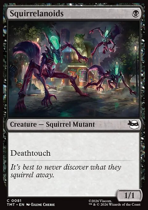 Squirrelanoids, Teenage Mutant Ninja Turtles #81, Magic: The Gathering card