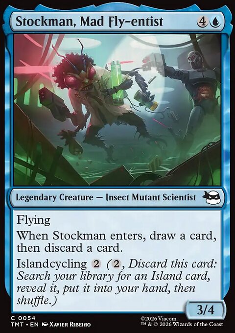 Stockman, Mad Fly-entist, Teenage Mutant Ninja Turtles #54, Magic: The Gathering card