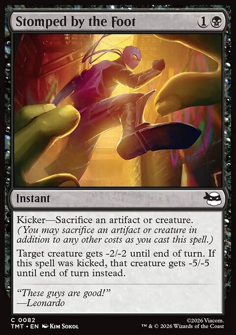 Stomped by the Foot, Teenage Mutant Ninja Turtles #82, Magic: The Gathering card