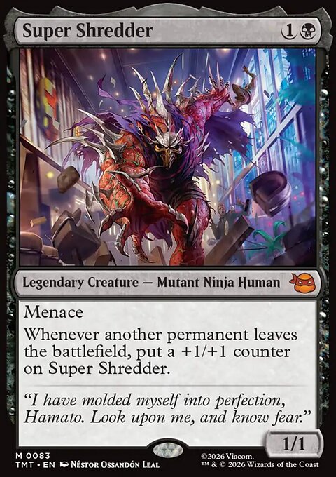 Super Shredder, Teenage Mutant Ninja Turtles #83, Magic: The Gathering card