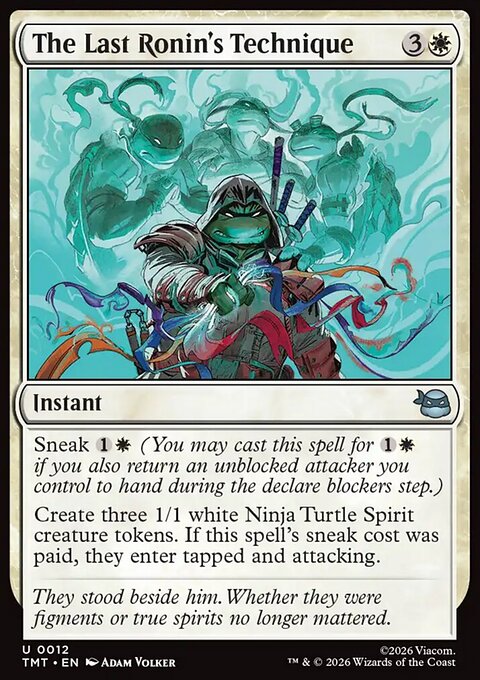 The Last Ronin's Technique, Teenage Mutant Ninja Turtles #12, Magic: The Gathering card