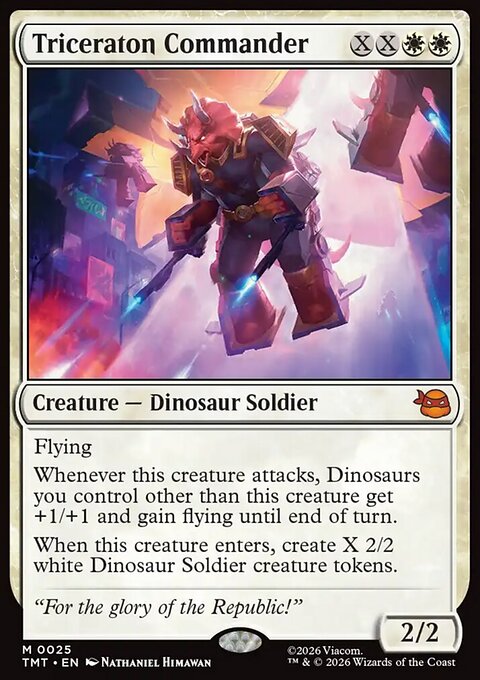 Triceraton Commander, Teenage Mutant Ninja Turtles #25, Magic: The Gathering card