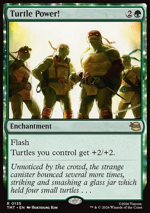 Turtle Power!, Teenage Mutant Ninja Turtles #135, Magic: The Gathering card