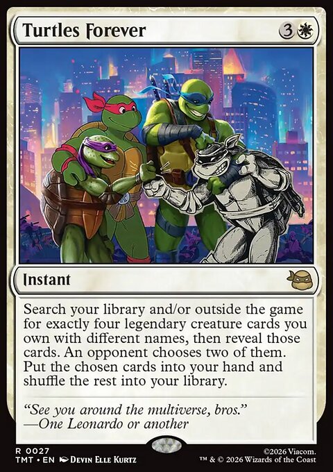 Turtles Forever, Teenage Mutant Ninja Turtles #27, Magic: The Gathering card