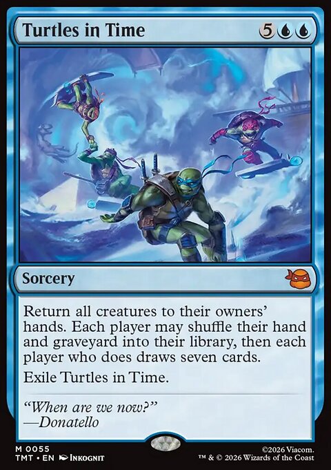 Turtles in Time, Teenage Mutant Ninja Turtles #55, Magic: The Gathering card