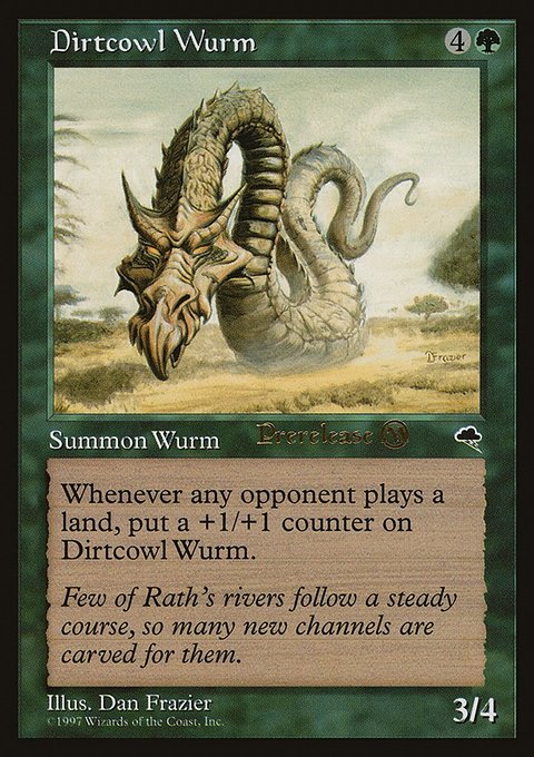 Dirtcowl Wurm, Tempest Promos #221, Magic: The Gathering card