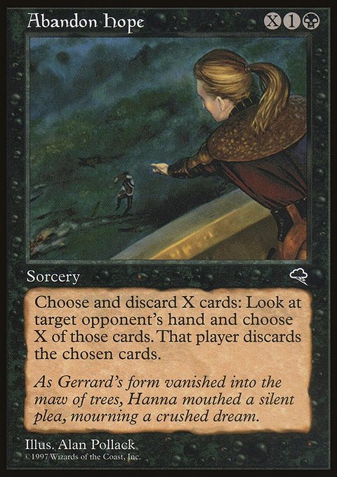 Abandon Hope, Tempest #107, Magic: The Gathering card