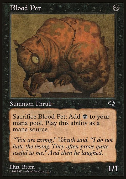 Blood Pet, Tempest #109, Magic: The Gathering card