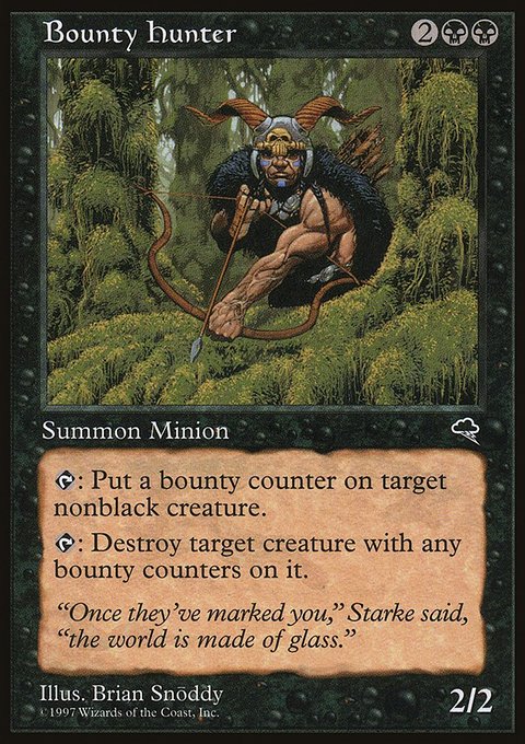 Bounty Hunter, Tempest #110, Magic: The Gathering card