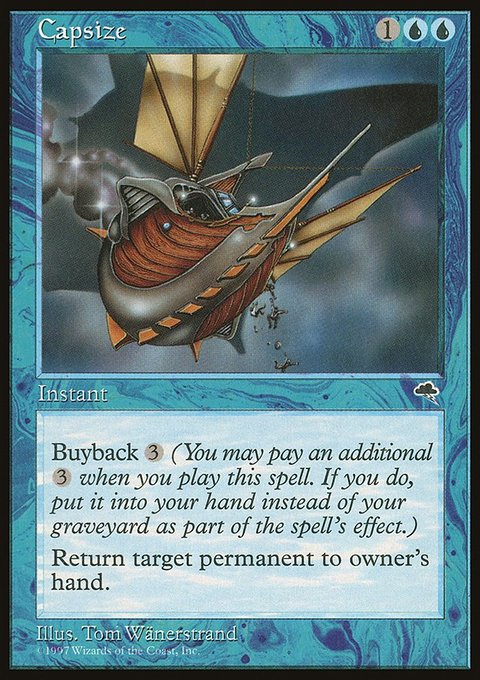 Capsize, Tempest #55, Magic: The Gathering card