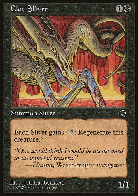 Clot Sliver, Tempest #112, Magic: The Gathering card