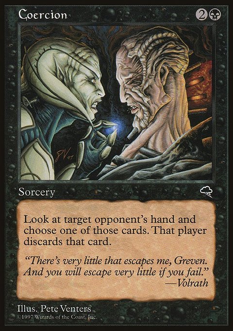 Coercion, Tempest #113, Magic: The Gathering card