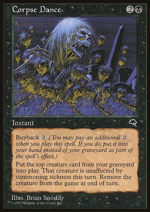 Corpse Dance, Tempest #116, Magic: The Gathering card