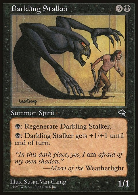 Darkling Stalker, Tempest #119, Magic: The Gathering card