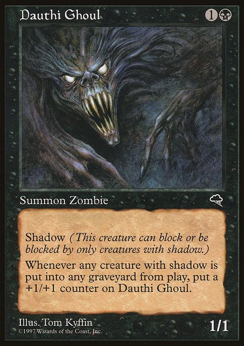 Dauthi Ghoul, Tempest #121, Magic: The Gathering card