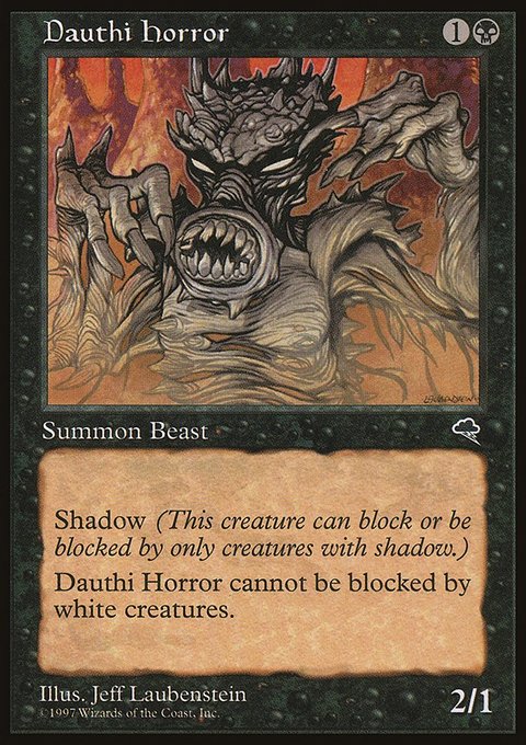 Dauthi Horror, Tempest #122, Magic: The Gathering card