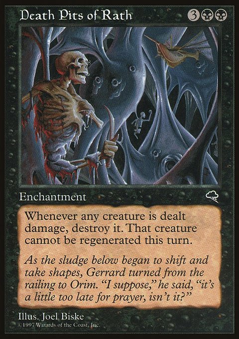 Death Pits of Rath, Tempest #127, Magic: The Gathering card