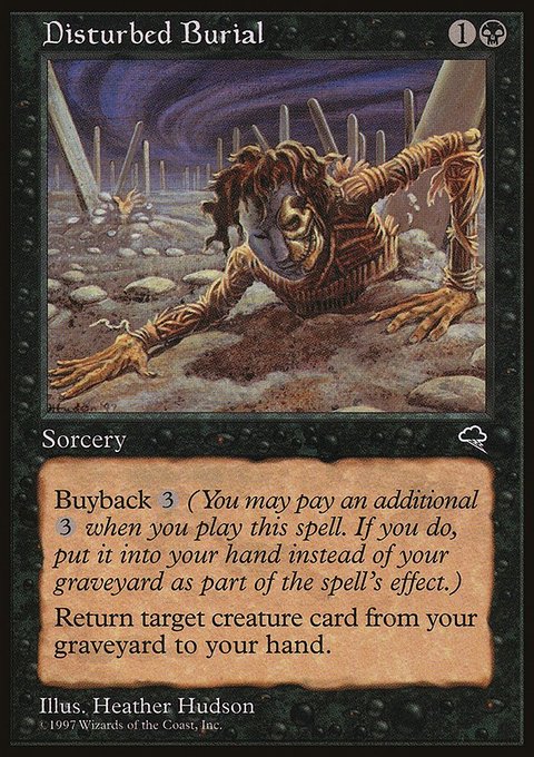 Disturbed Burial, Tempest #129, Magic: The Gathering card