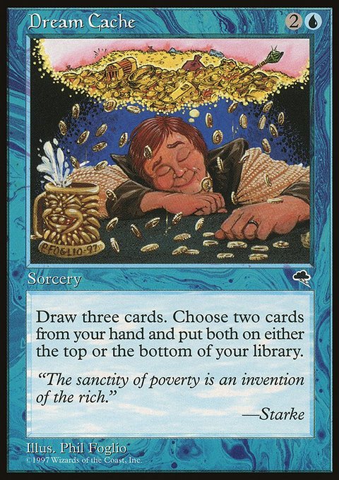 Dream Cache, Tempest #59, Magic: The Gathering card