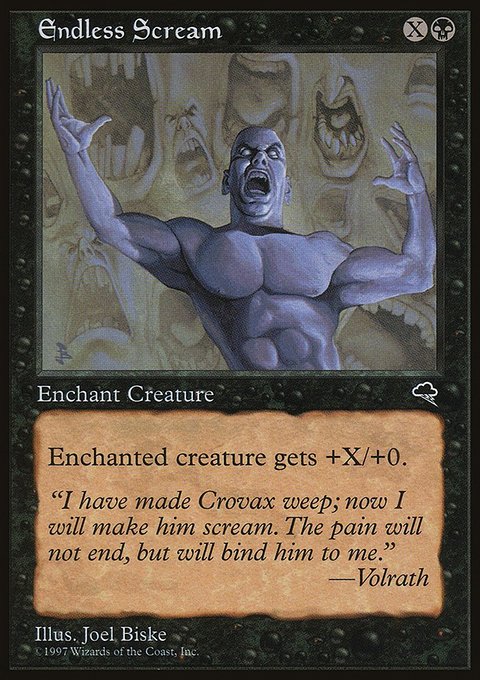 Endless Scream, Tempest #132, Magic: The Gathering card