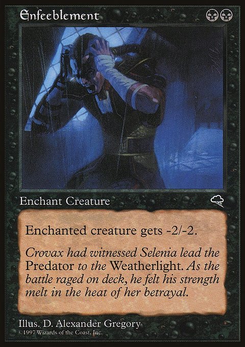 Enfeeblement, Tempest #133, Magic: The Gathering card