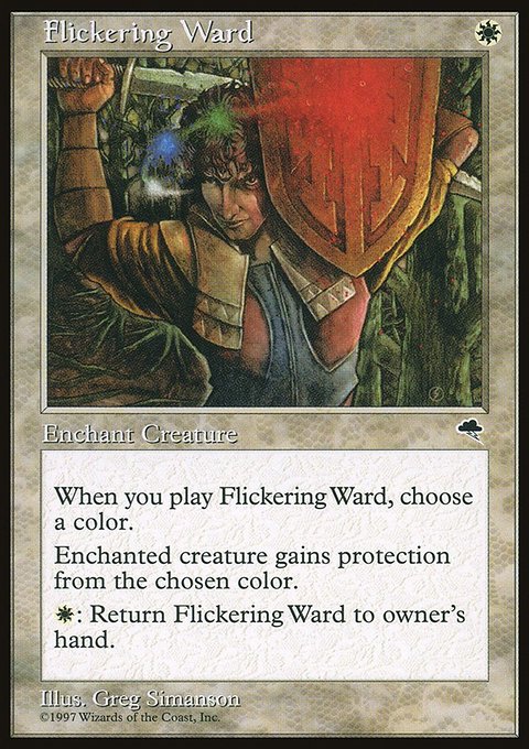 Flickering Ward, Tempest #19, Magic: The Gathering card