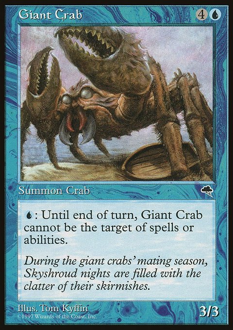 Giant Crab, Tempest #66, Magic: The Gathering card