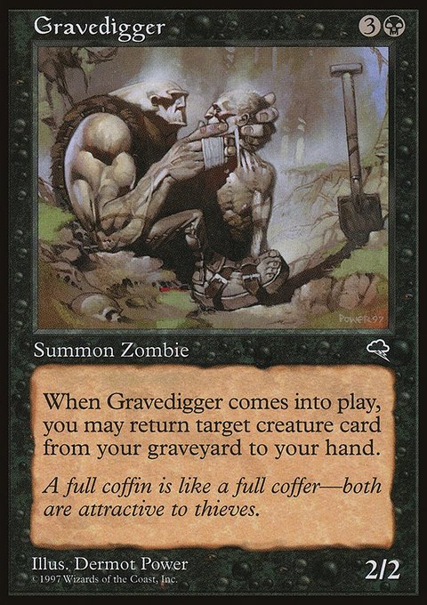 Gravedigger, Tempest #137, Magic: The Gathering card