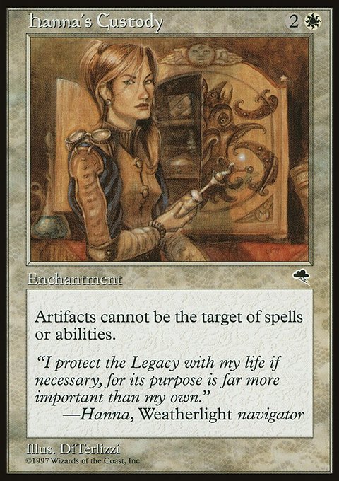 Hanna's Custody, Tempest #22, Magic: The Gathering card