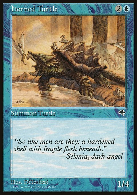Horned Turtle, Tempest #67, Magic: The Gathering card
