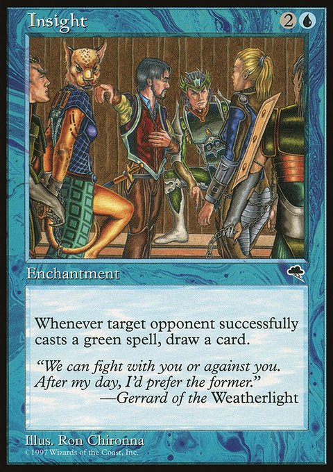 Insight, Tempest #68, Magic: The Gathering card