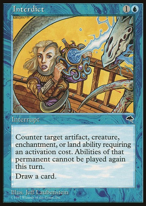 Interdict, Tempest #69, Magic: The Gathering card