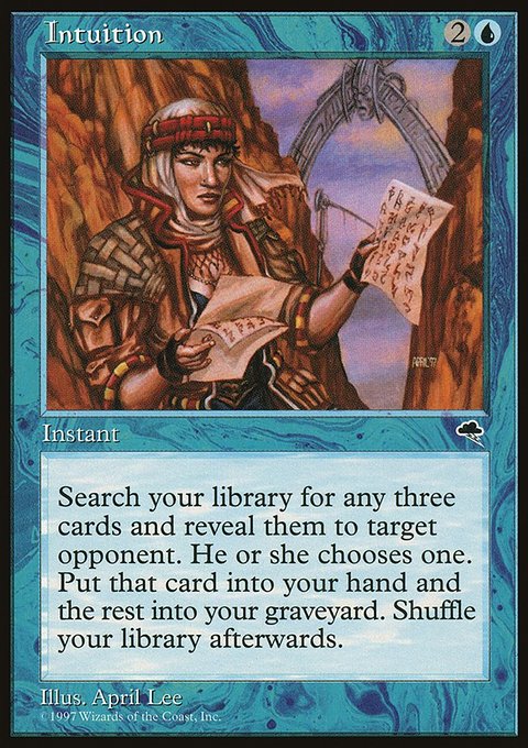 Intuition, Tempest #70, Magic: The Gathering card