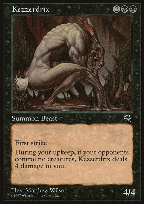 Kezzerdrix, Tempest #139, Magic: The Gathering card