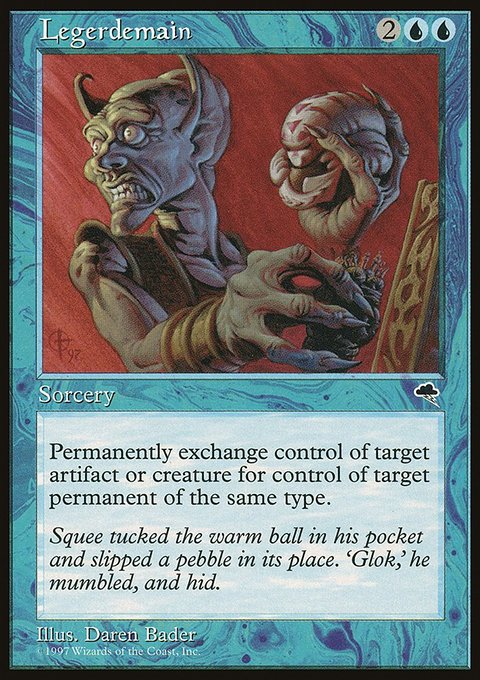 Legerdemain, Tempest #72, Magic: The Gathering card