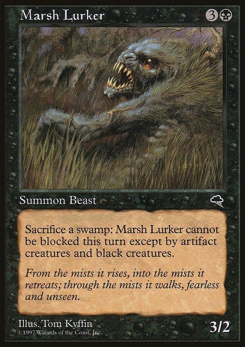Marsh Lurker, Tempest #144, Magic: The Gathering card
