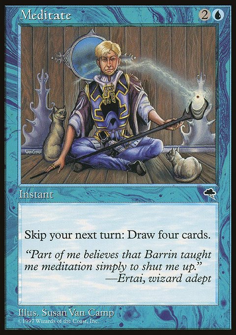 Meditate, Tempest #76, Magic: The Gathering card