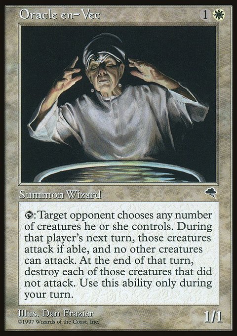 Oracle en-Vec, Tempest #31, Magic: The Gathering card