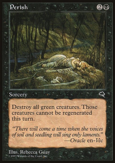 Perish, Tempest #147, Magic: The Gathering card