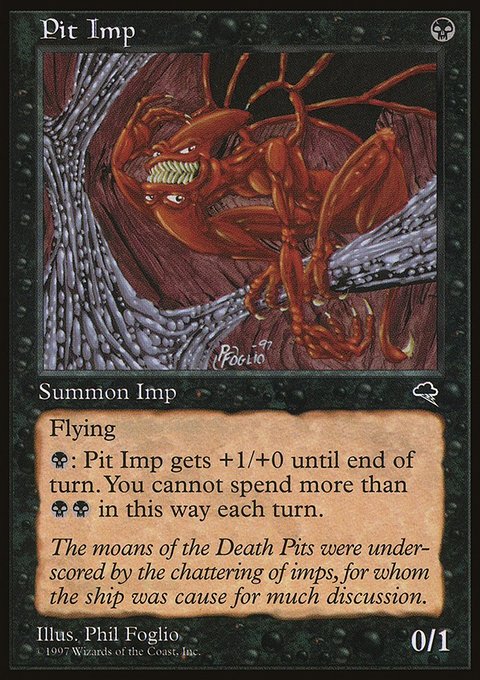 Pit Imp, Tempest #148, Magic: The Gathering card