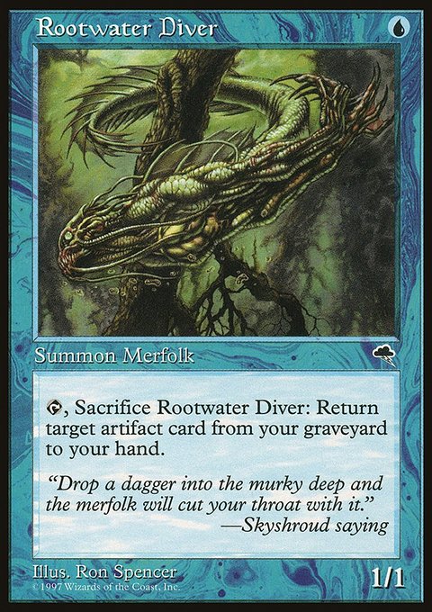 Rootwater Diver, Tempest #81, Magic: The Gathering card
