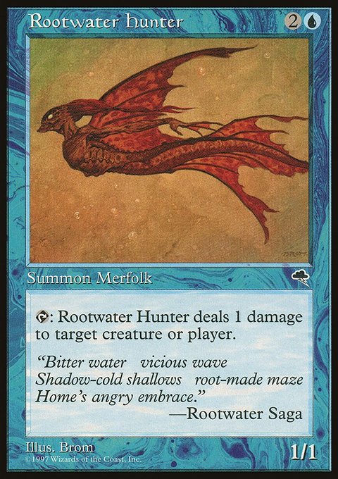 Rootwater Hunter, Tempest #82, Magic: The Gathering card