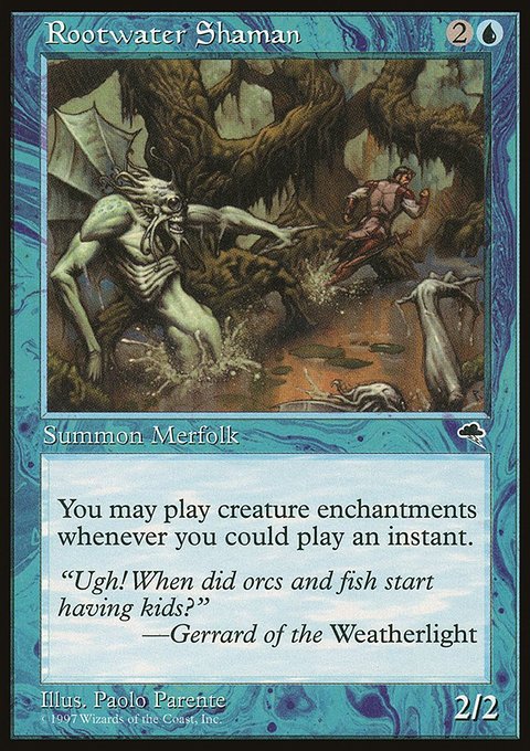 Rootwater Shaman, Tempest #84, Magic: The Gathering card