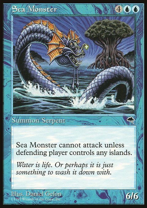 Sea Monster, Tempest #85, Magic: The Gathering card